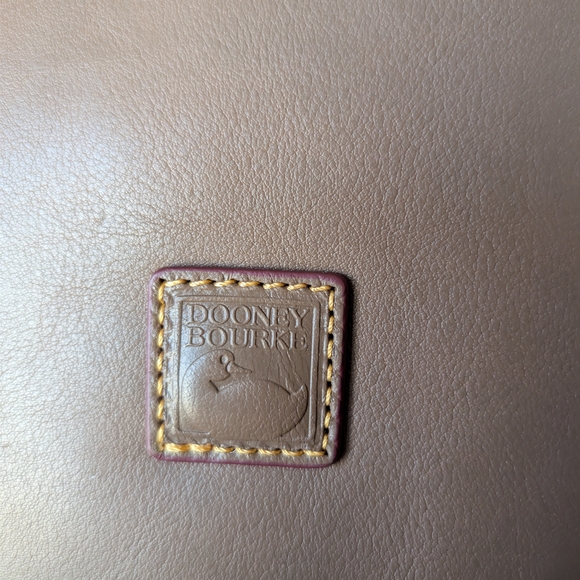 NWT Dooney & Bourke Florentine Leather Hobo Shoulder Bag Elephant Taupe - Picture 14 of 14